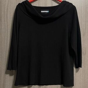 Requirements Cowl Neck Sweater - 3/4 Sleeves & Soft -  Size Large